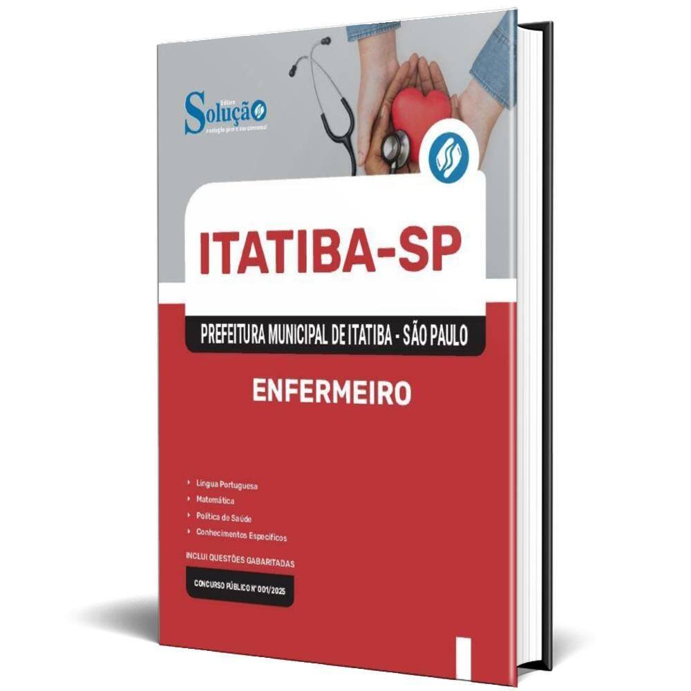 Apostila Prefeitura De Itatiba Sp 2025 - Enfermeiro