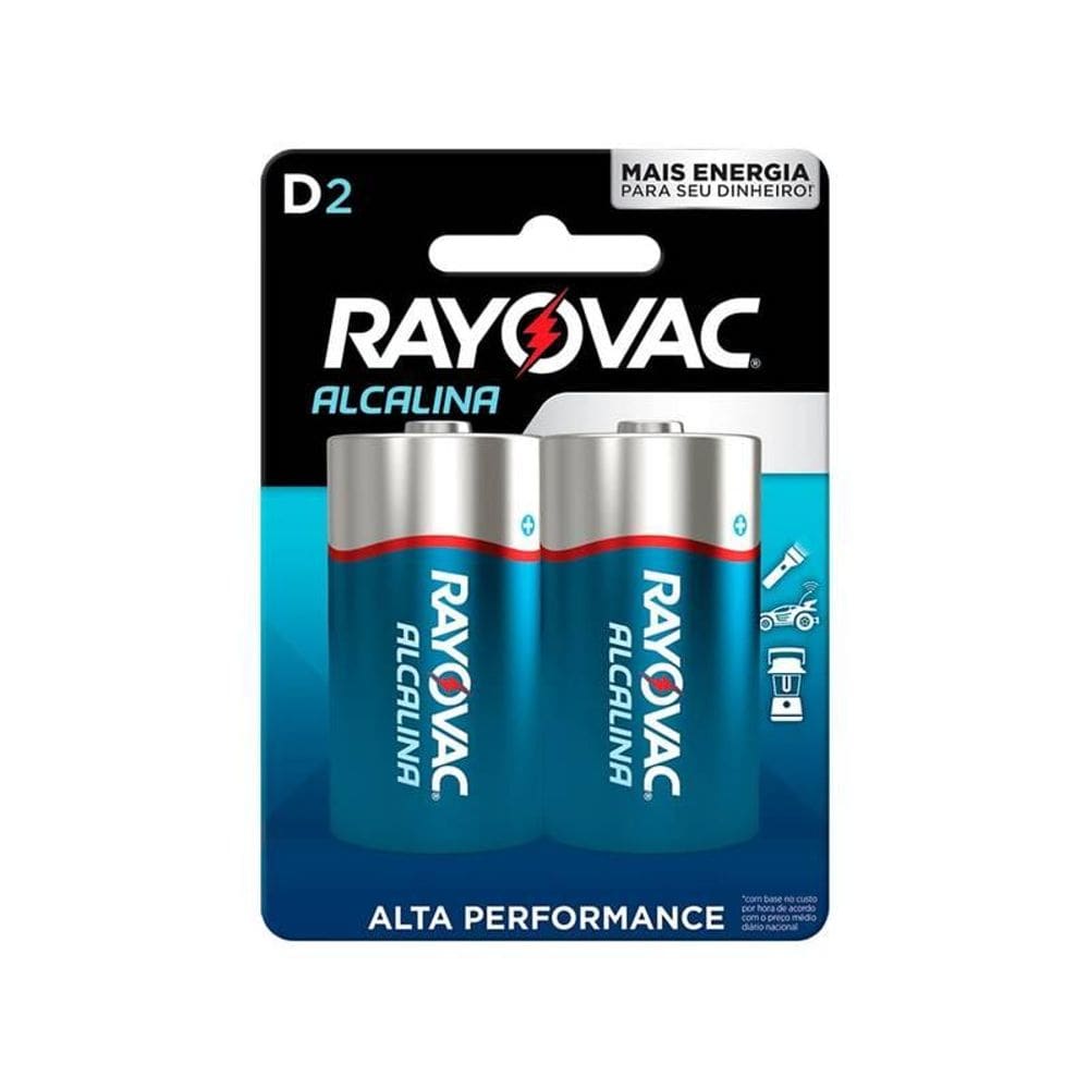 Pilha Alcalina ”d” Rayovac (cartela Com 2 Unidades) 20220 [F108]