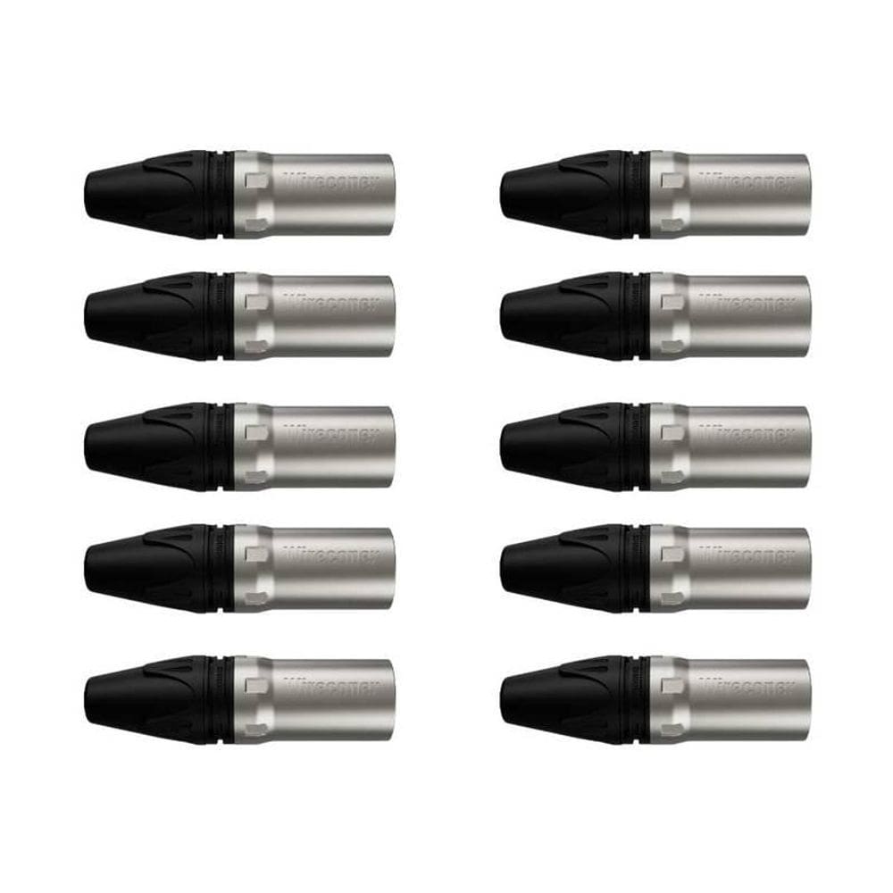 Kit Conector Xlr Macho Wc 1013 (10un) Wireconex [F108]