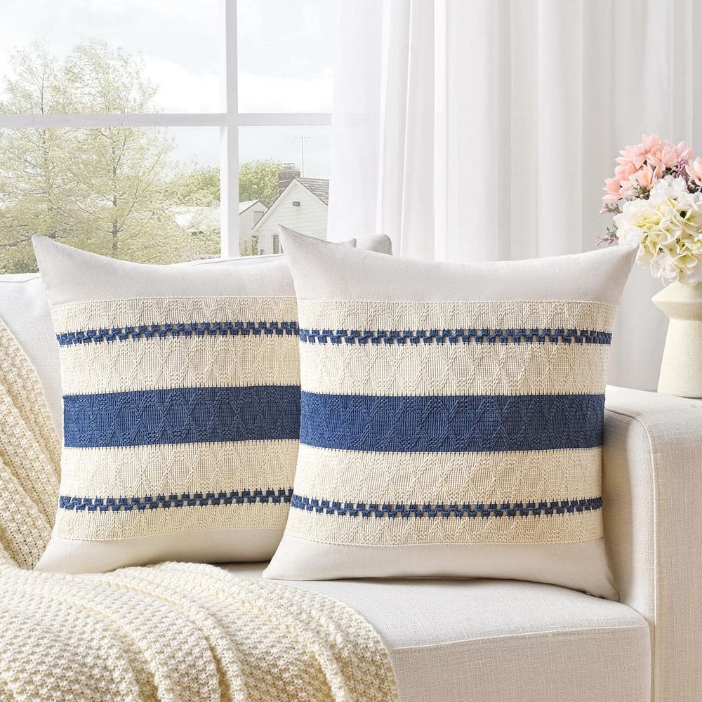 Capa de almofada decorativa Fancy Homi Vintage Dusty Blue