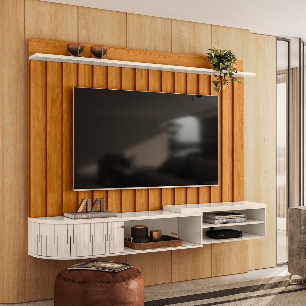 Bancada Suspensa Ímola Cinamomo Off White Madetec