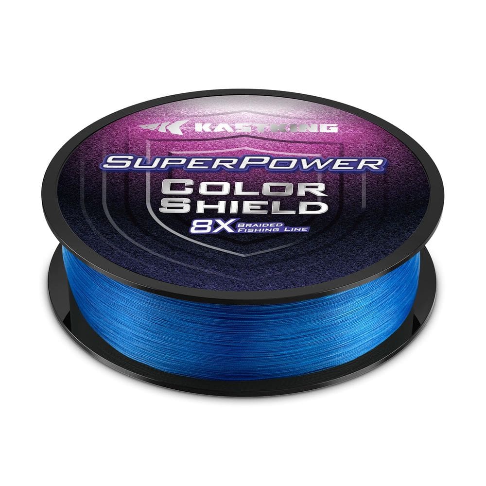 Linha de pesca KastKing Superpower ColorShield 8LB 300 Yards X8 Blue