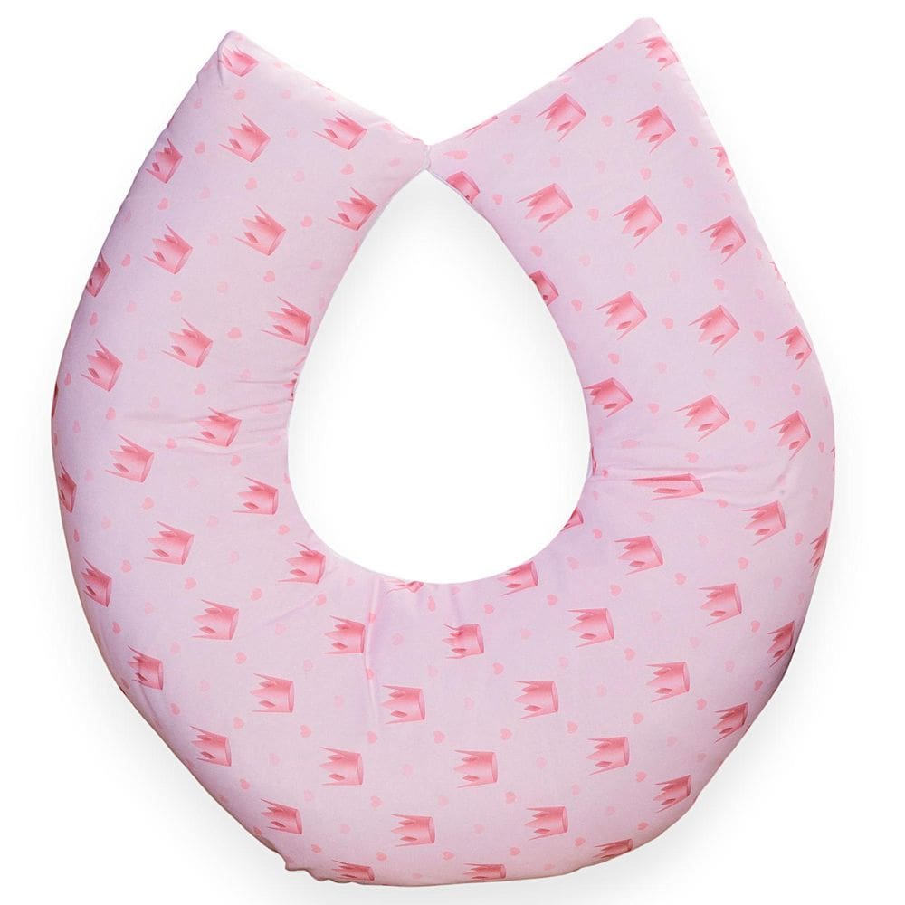 Almofada Amamentação Para Bebê Menina Realeza Rosa