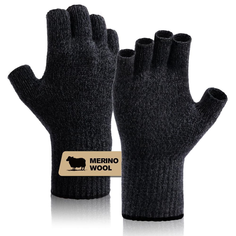 Luvas sem dedos SONORAN Merino Wool para homens e mulheres XL