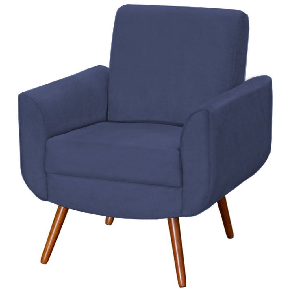 Poltrona para Sala e Escritório Decorativa Pé Palito Milão