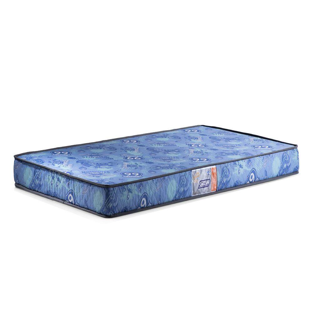 Colchão Espuma D-20 Solteiro Gazin Supreme Azul e Branco
