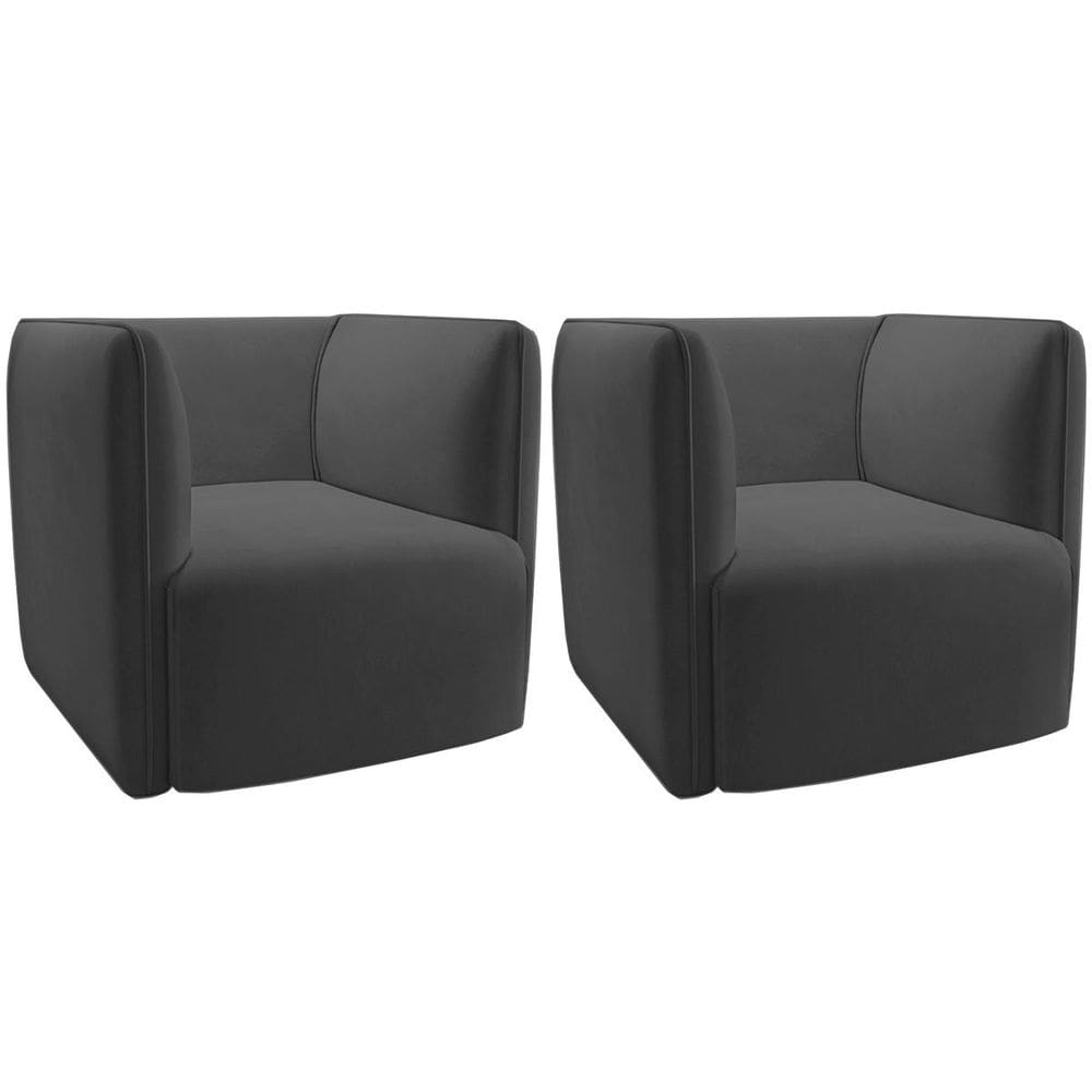 Kit 2 Poltronas para Sala e Escritório Decorativas Maliva
