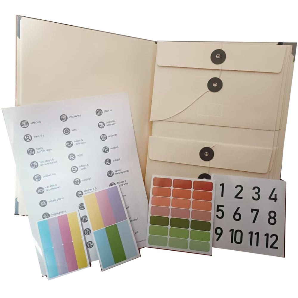 Organizador de documentos Binder AIRKING no caso de eu desaparecer