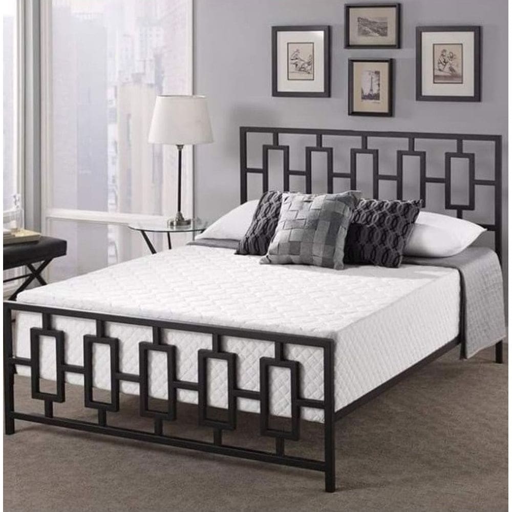 Cama De Casal Aço Estilo Industrial Mobbili Ca-01
