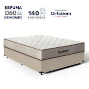 Cama Box com Colchão de Espuma D60 Double Face Force Dream - Ortobom Casal 138cm