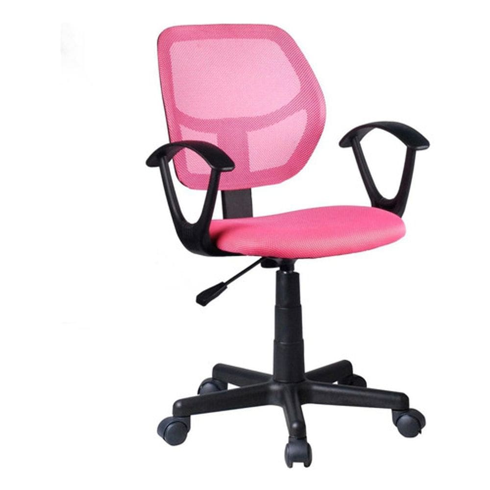 Cadeira Escritorio Tela Mesh Apoio Braco - Rosa