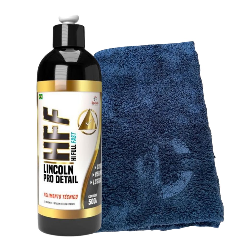 Kit HFF 500ml Lincoln + Microfibra AutoCrazy 40x60 