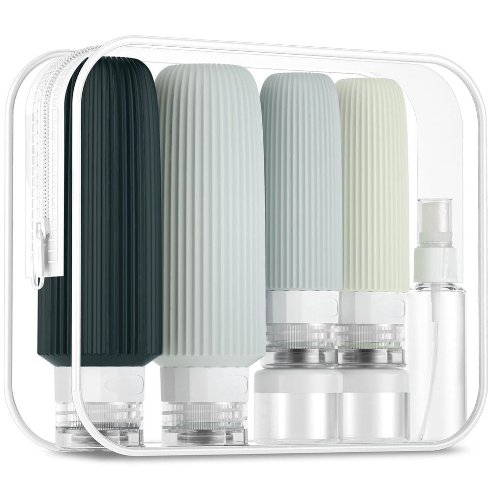 Garrafas de viagem Mrsdry 180 ml de silicone à prova de vazamentos, pacote com 16