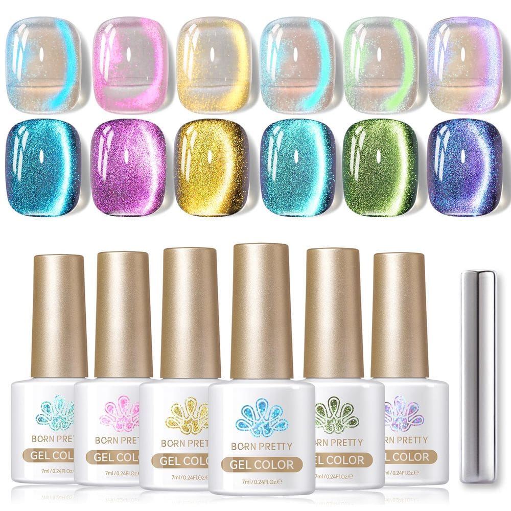Esmalte de unhas Born Pretty Cat Magnetic Eye Gel 7 mL x 6