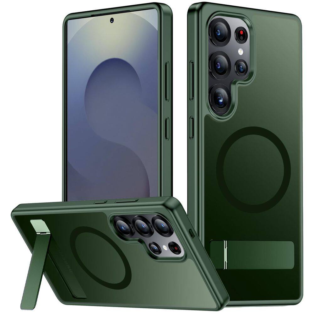 Capa magnética SPIDERCASE para Samsung Galaxy S25 Ultra Verde