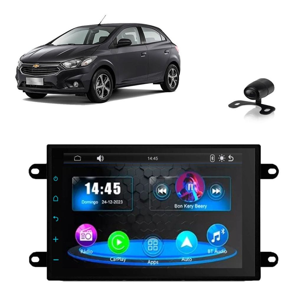 Kit Multimídia Onix 2013 2014 2015 2016 2017 2018 2019 7 Pol Carplay Androidauto Cm7 Faaftech