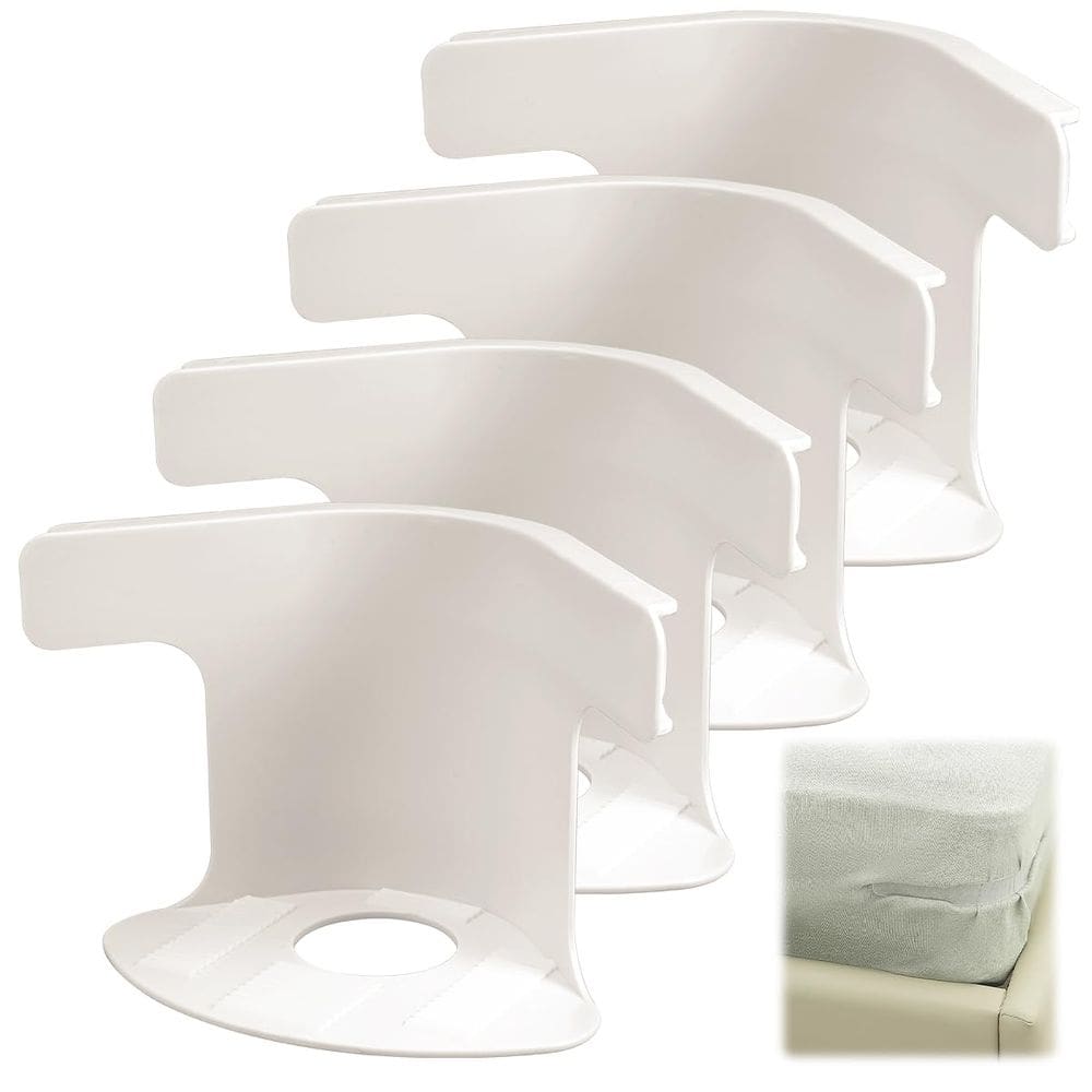 Conjunto de porta-lençóis, pacote com 4 suportes de lençóis, branco