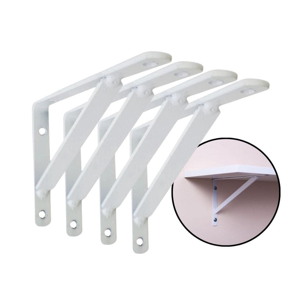 Kit 4 Suporte Mão Francesa Para Sustentar Prateleira 20Cm