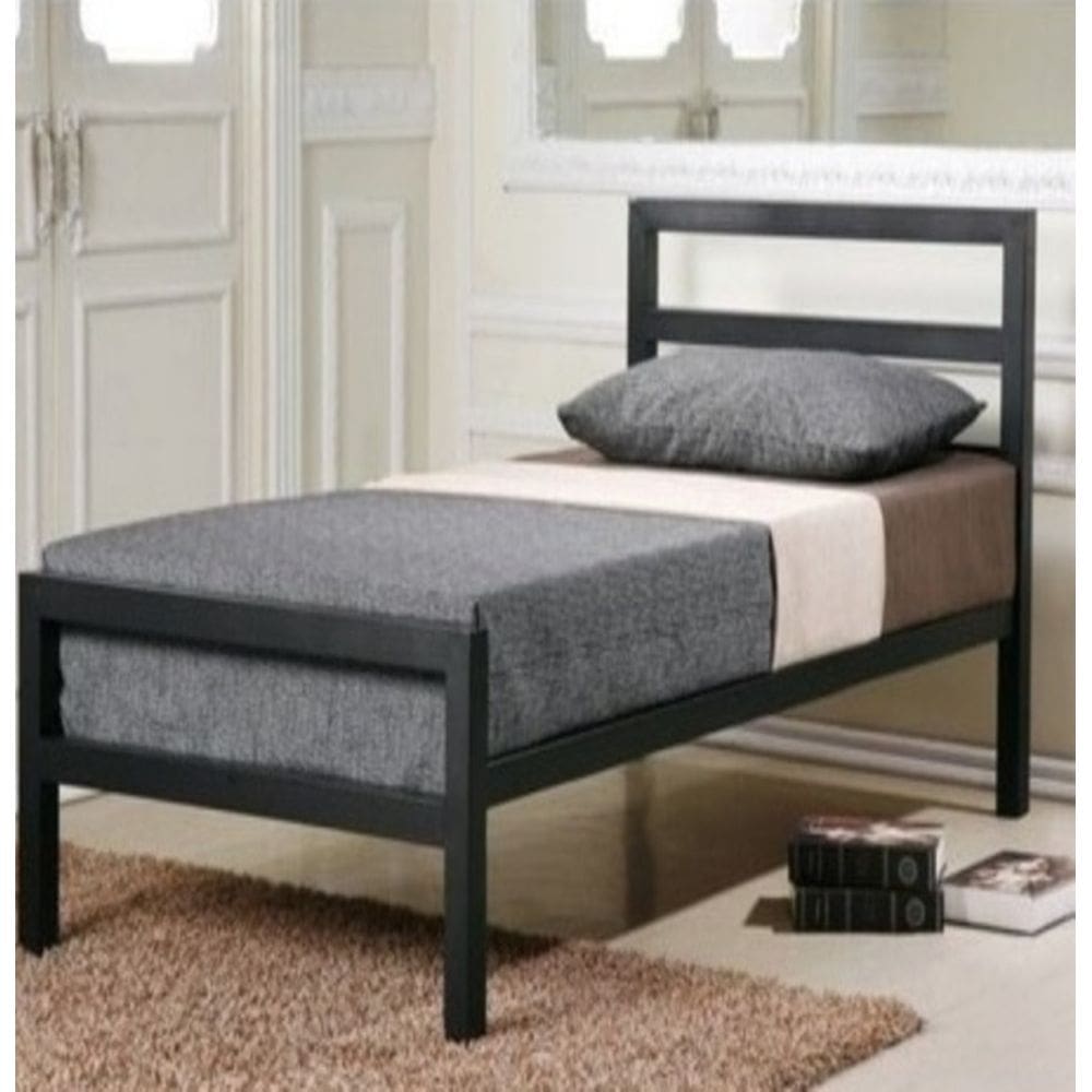 Cama De Solteiro Especial Aço Estilo Industrial Mobbili Cs-01