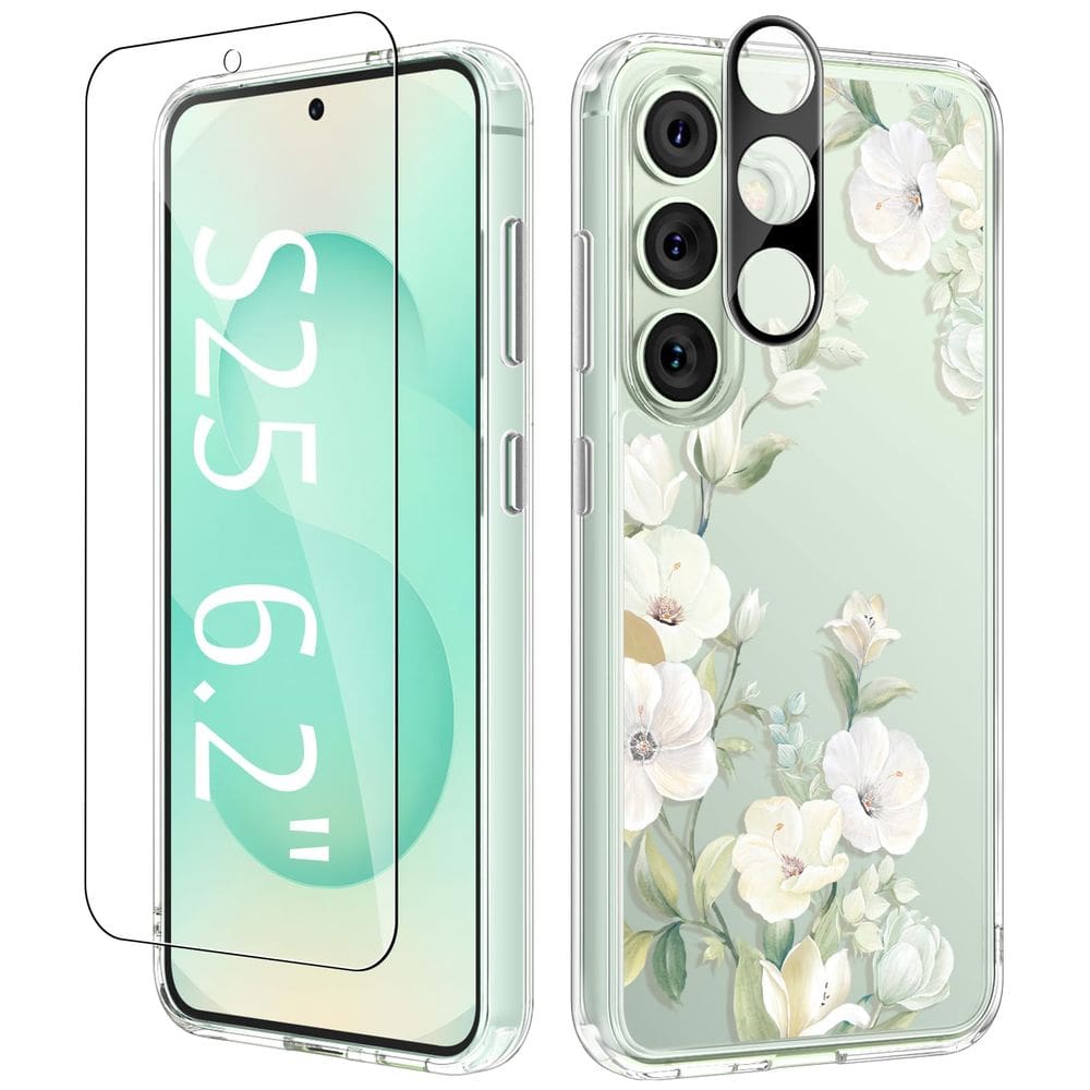 Capa de telefone GVIEWIN para Samsung Galaxy S25 com protetor de tela