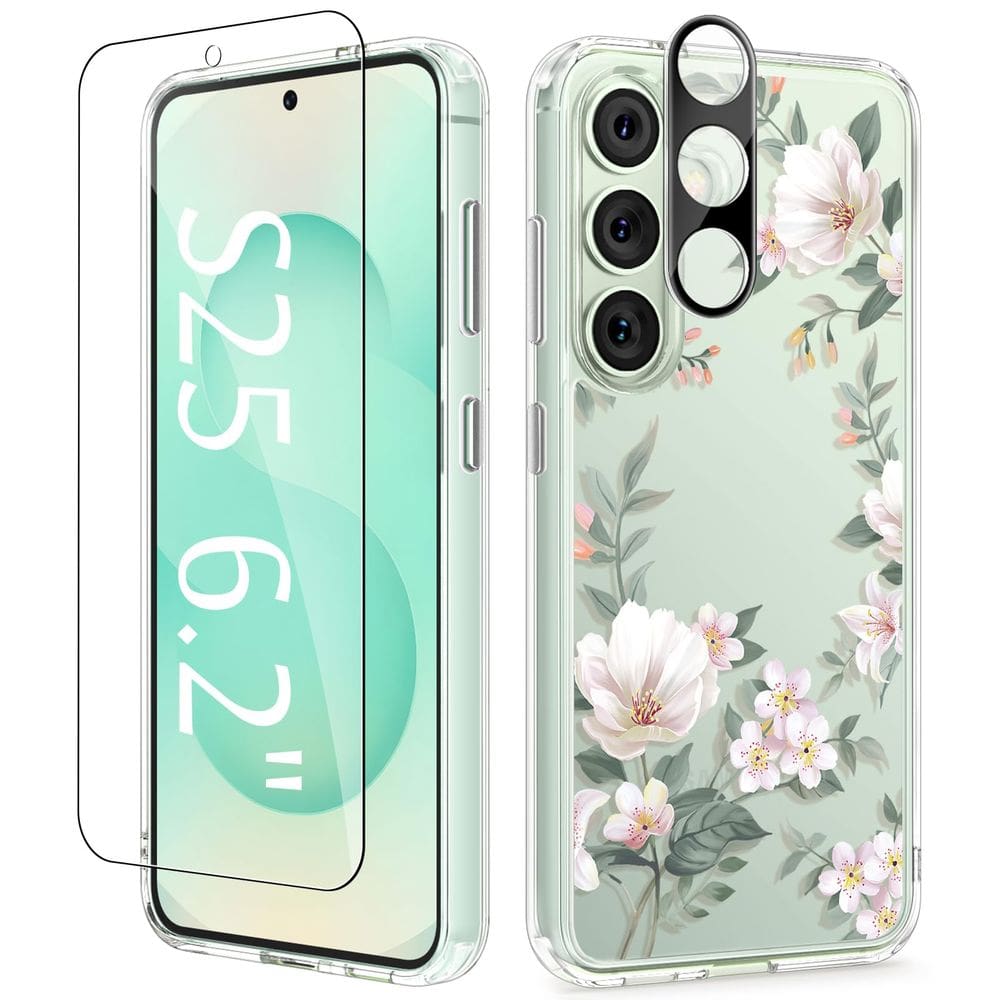 Capa de telefone GVIEWIN para Samsung Galaxy S25 com protetor de tela