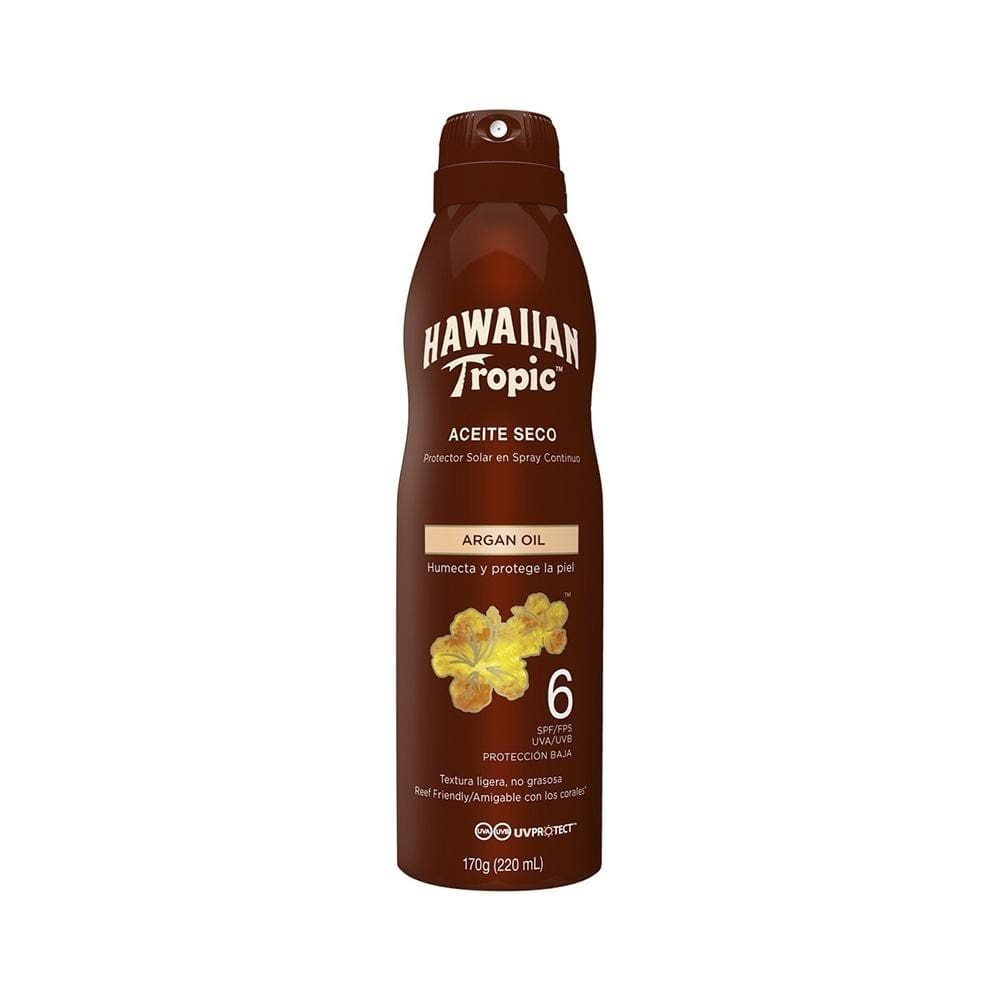 Hawaiian Tropic Bronzeador com Proteção Solar FPS6 Humecta Y Protege La Piel - 075486091583