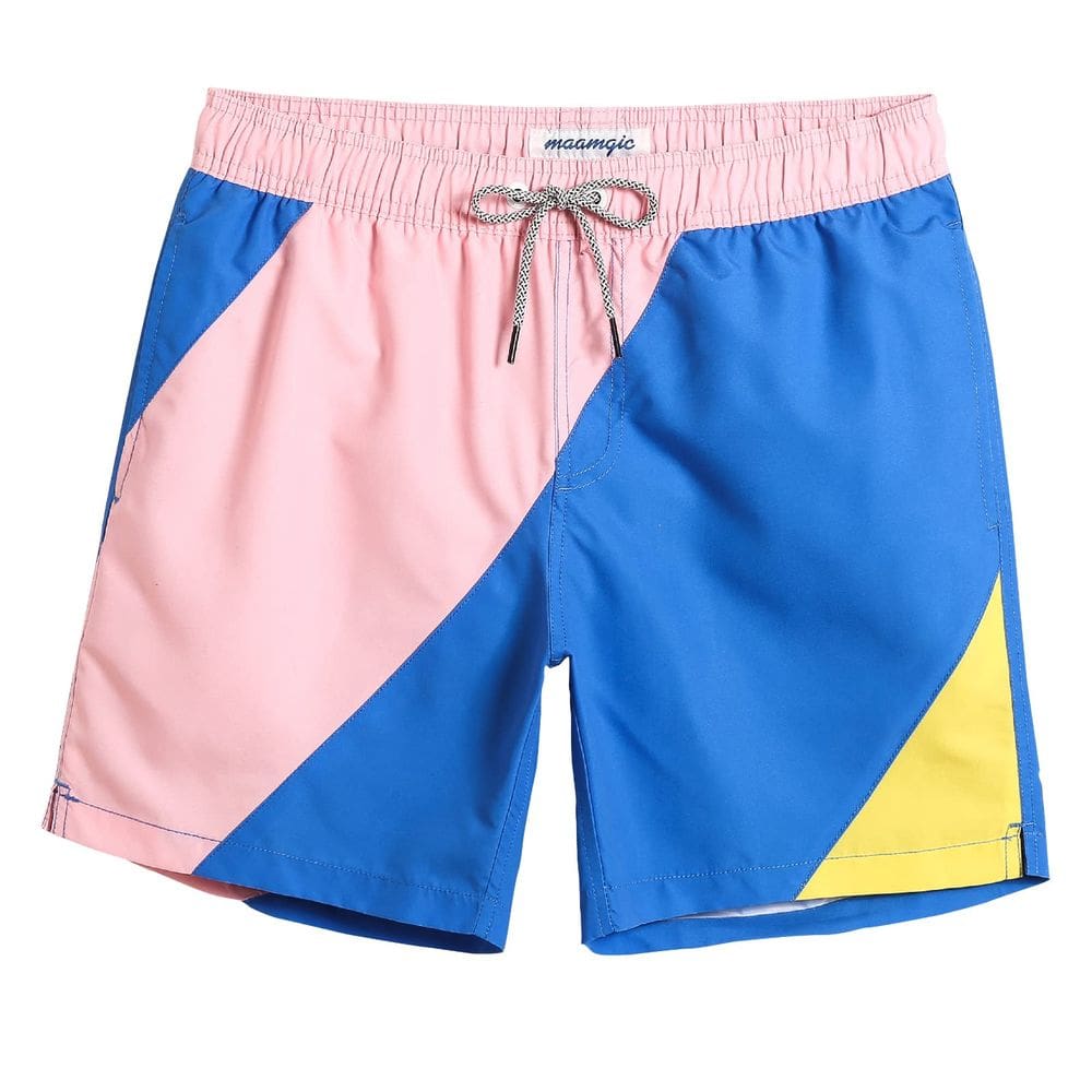 Calções de banho magic Quick Dry Swim Shorts para homens, pequenos