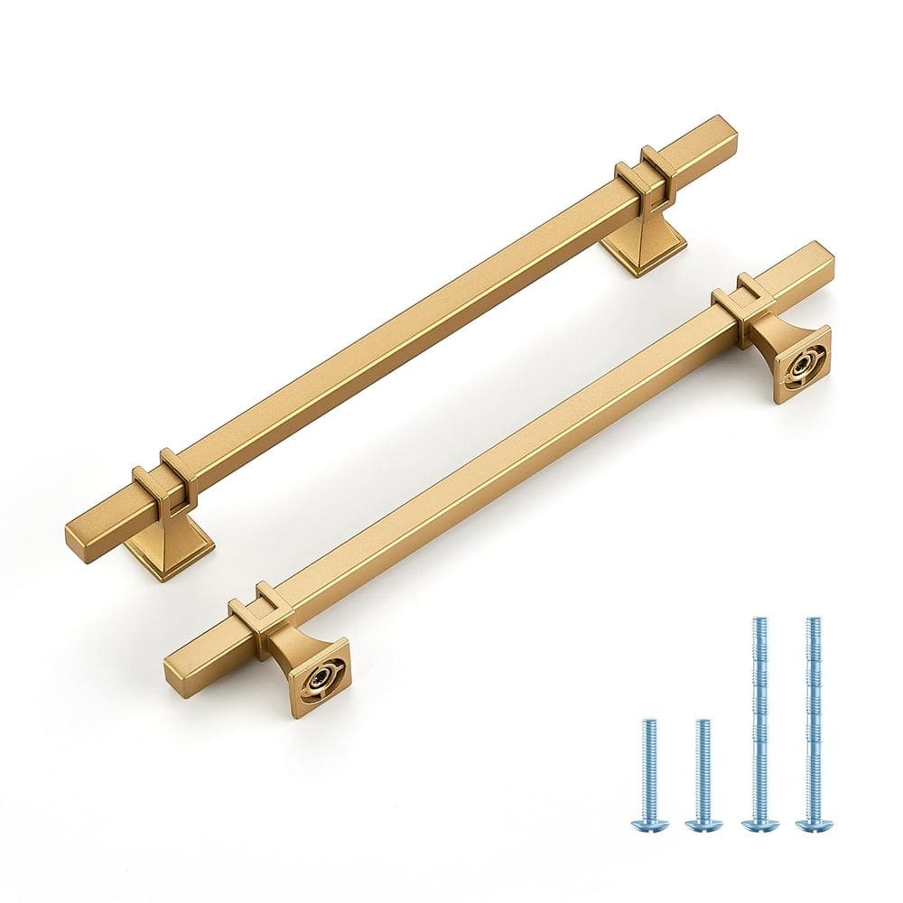 Alças de gabinete HOME EDIT Gold 192 mm com orifícios centrais (pacote com 5)