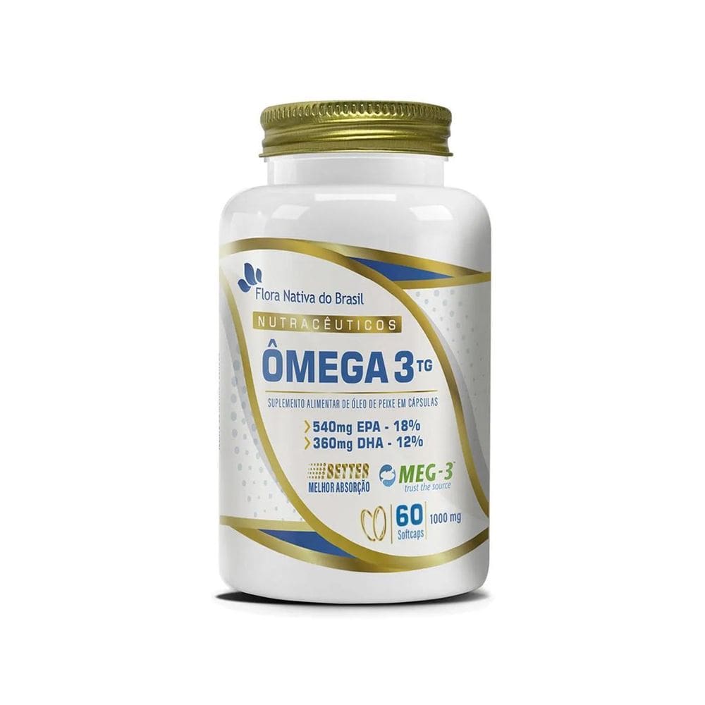 Ômega 3 Tg + Epa + Dha 60 Softcaps Flora Nativa