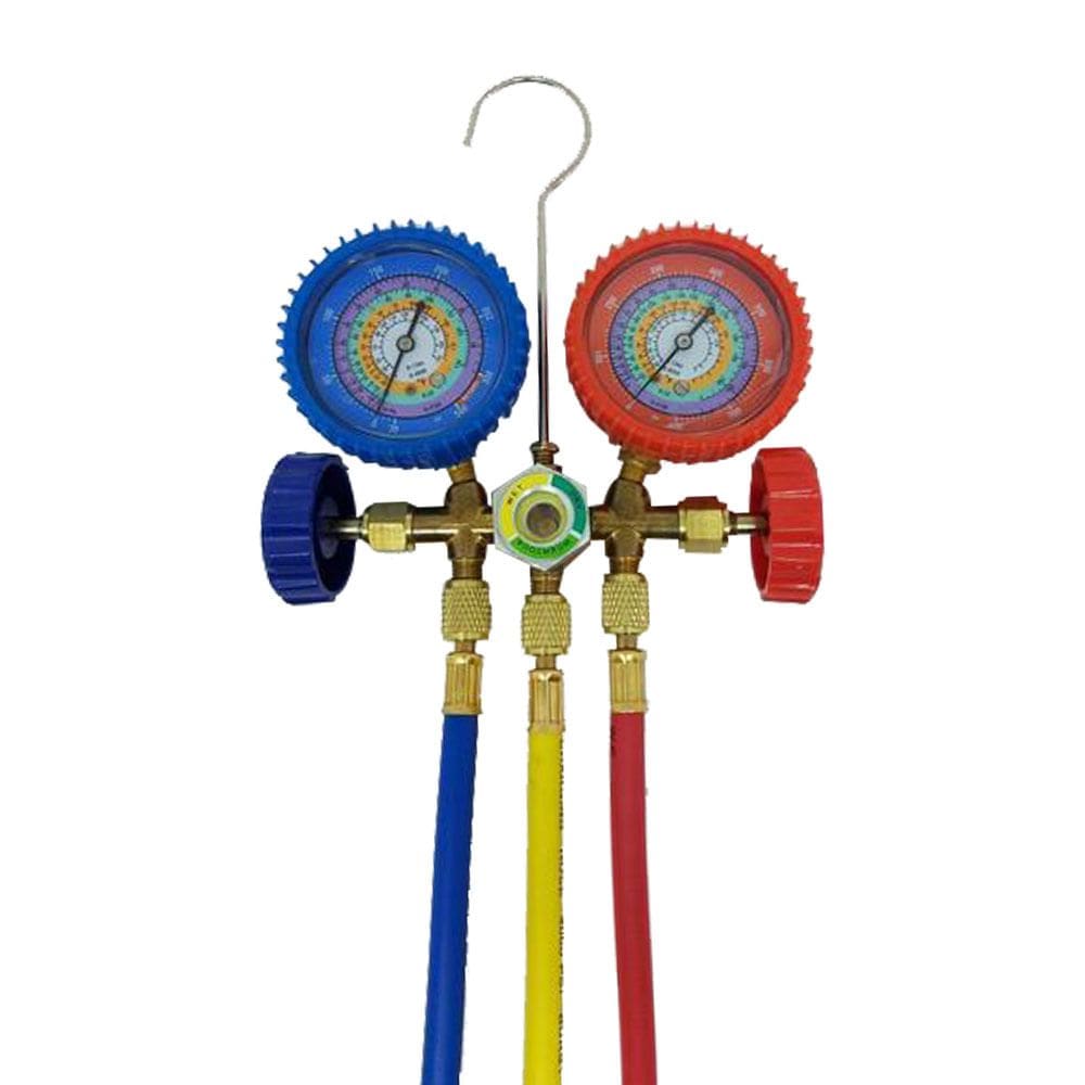 Manifold Gás R410 JCM C/ Mangueira 90cm 5/16 CT-536G-c