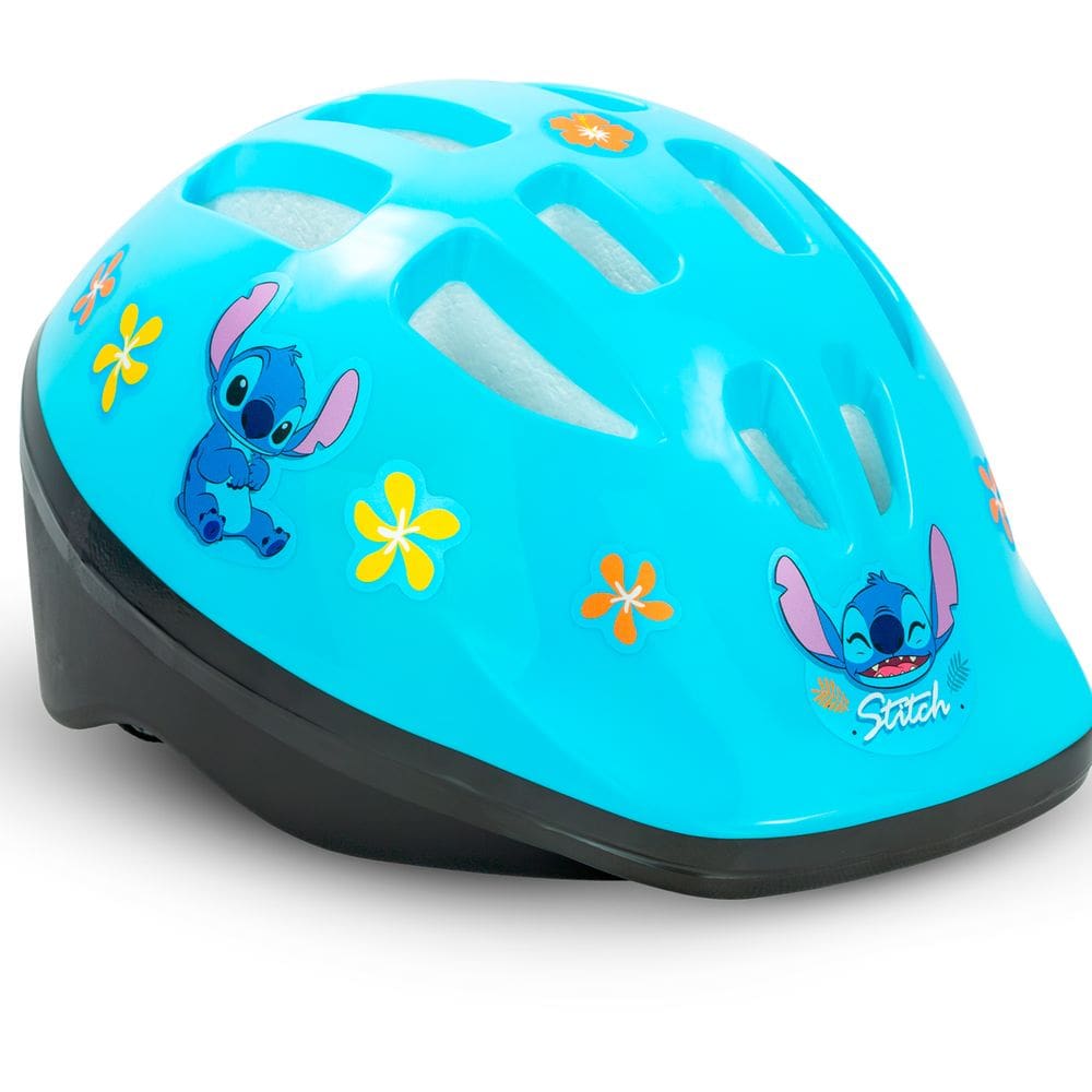 Capacete Infantil Ajustável 10 Entrada de Ar Espumas Interna Stitch Nathor