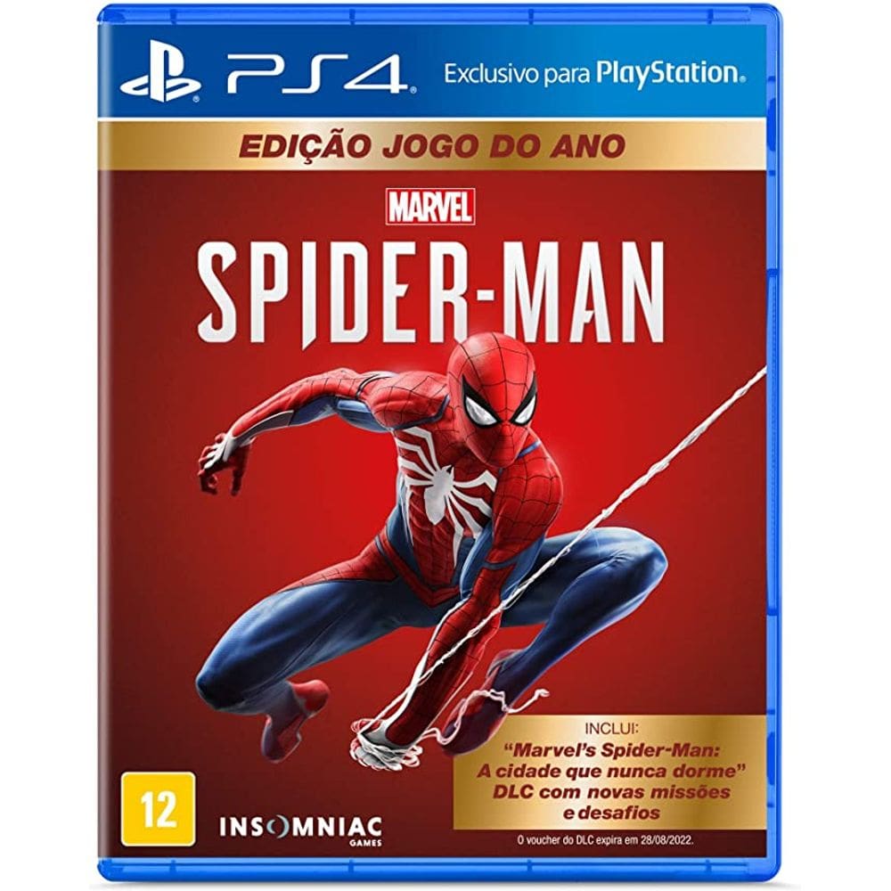 Spider Man Edição Jogo do Ano Ps4 Lacrado