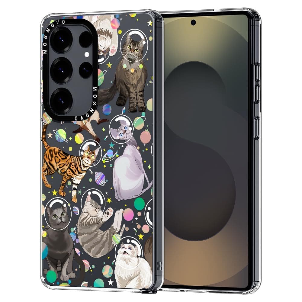 Capa de telefone MOSNOVO para Samsung Galaxy S25 Ultra Space Cat