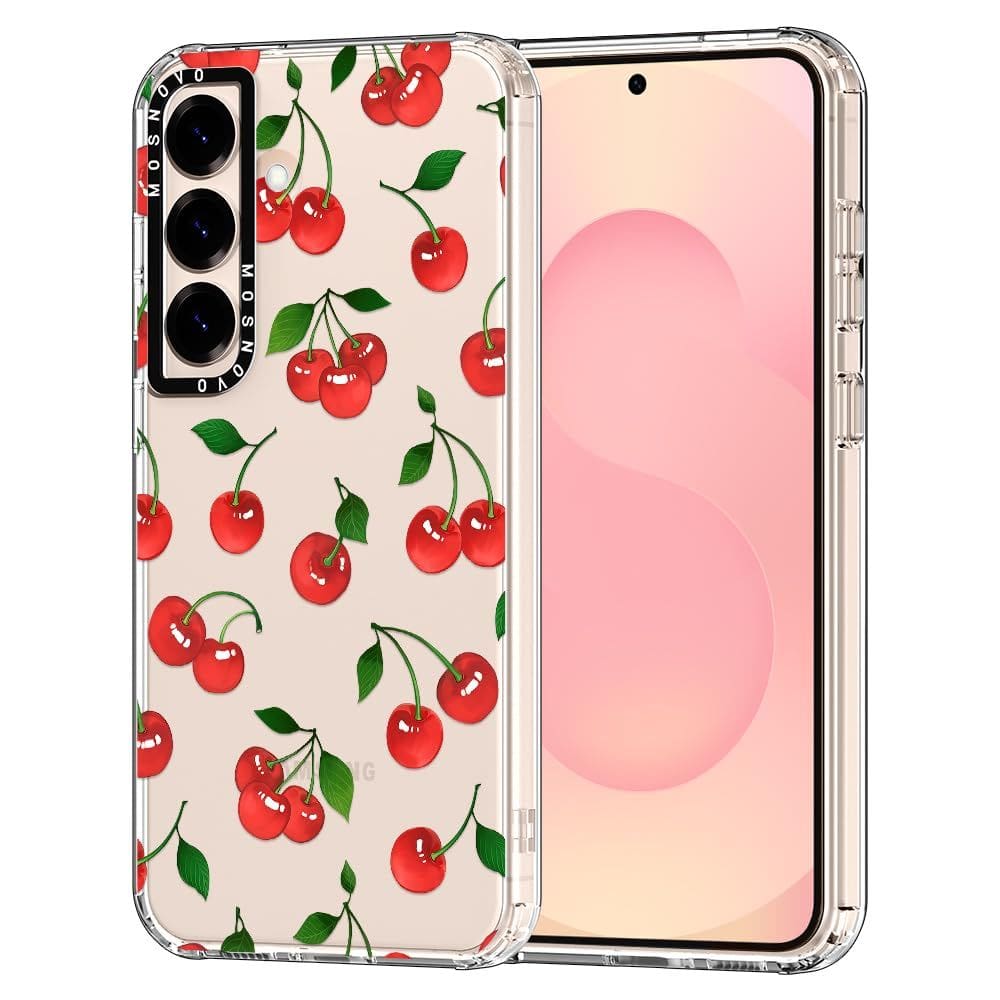 Capa de telefone MOSNOVO para Samsung Galaxy S25 Plus Cute Cherry