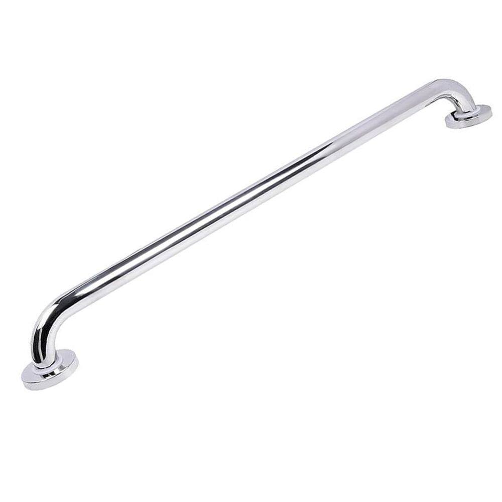 Barra de Apoio Inox 80cm Idoso Cadeirante Deficiente Box Banheiro Corrimao Segurança Acessibilidade Evita Queda Suporte