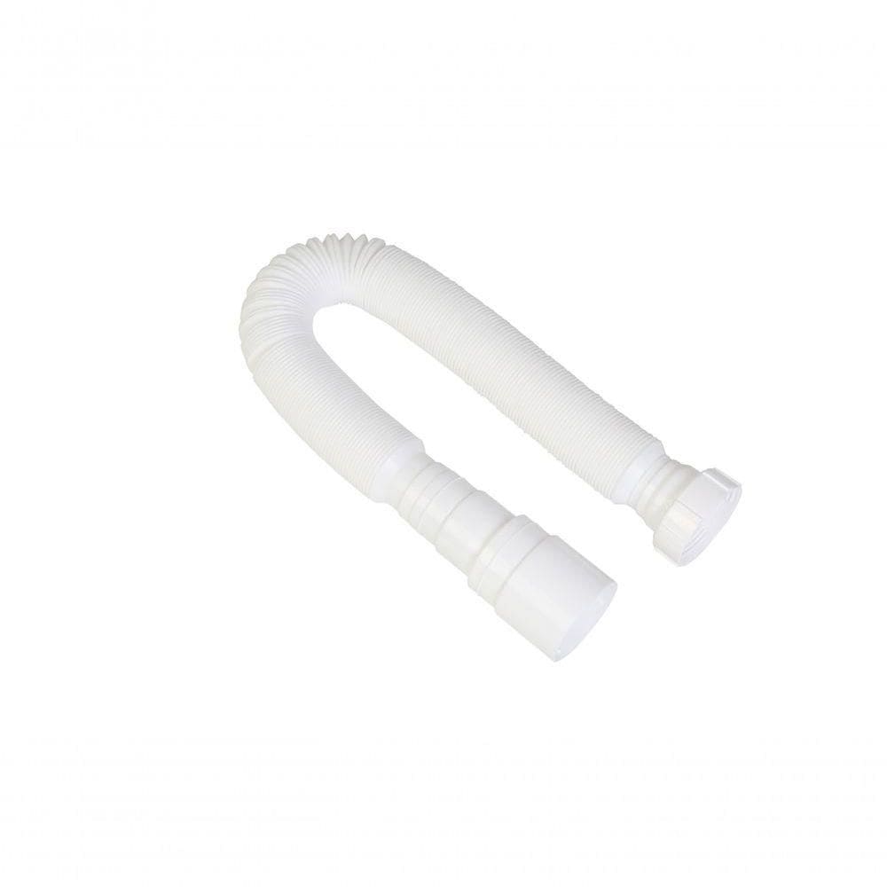 Sifão Simples 73 Cm Extensível Universal Branco - Krona