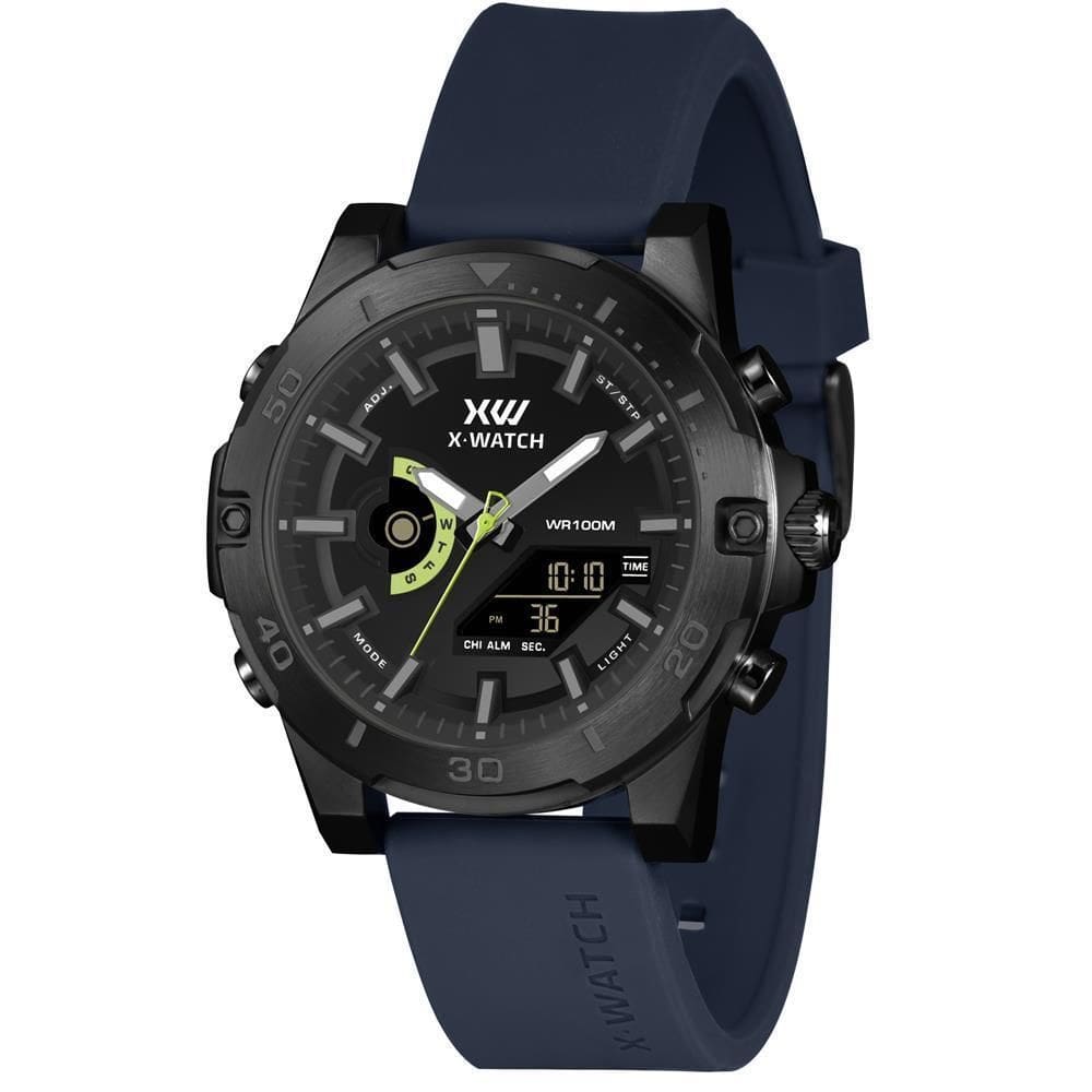 Relógio X-Watch Masculino Ref: Xmnsa008 P1Dx Anadigi Black