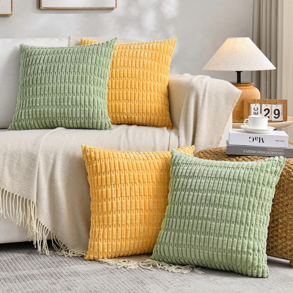 Conjunto de 4 capas de almofada Fancy Homi Spring Boho de 55 x 55 cm