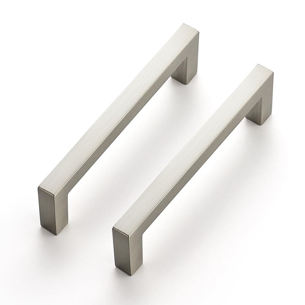 Hardware de gabinete Ravinte Slim Square Bar em níquel escovado