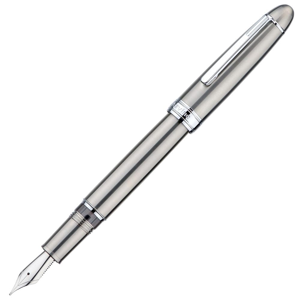 Caneta-tinteiro Asvine J16 Solid Titanium Medium Nib