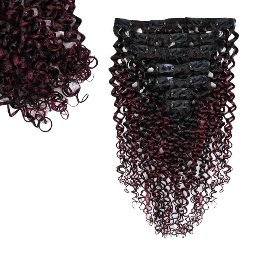Extensões Clip In SIYUSI Kinky Curly 100% Brazilian Remy Hair