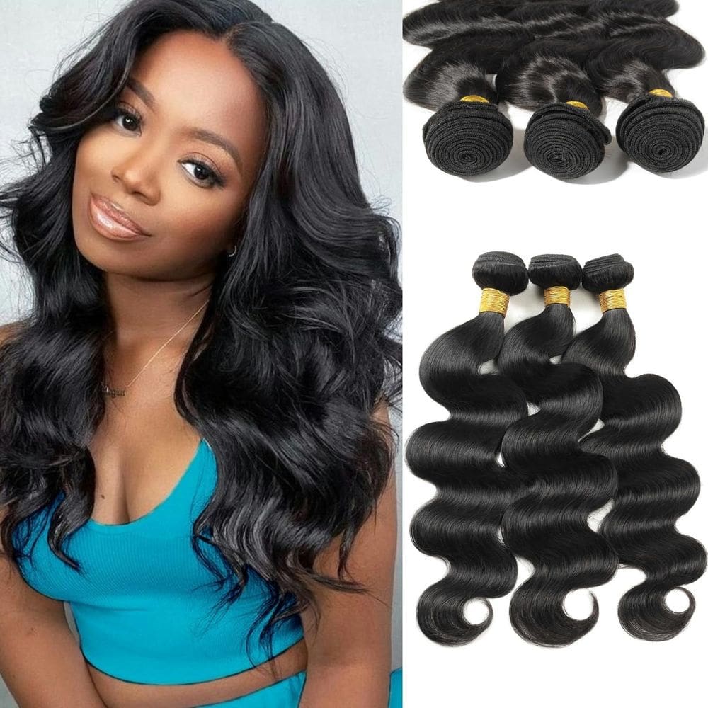 Pacotes de cabelo Miminis 12A Body Wave 35cm 35cm 35cm Brasileiro