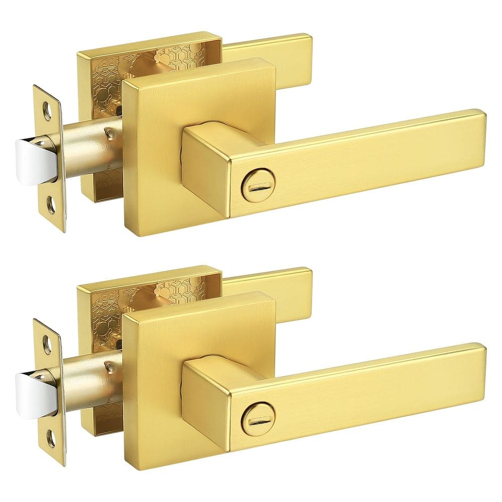 Kit de maçanetas Probrico Gold Privacy Square Interior x2