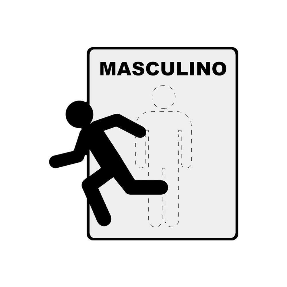 Placa Toilette Masculino