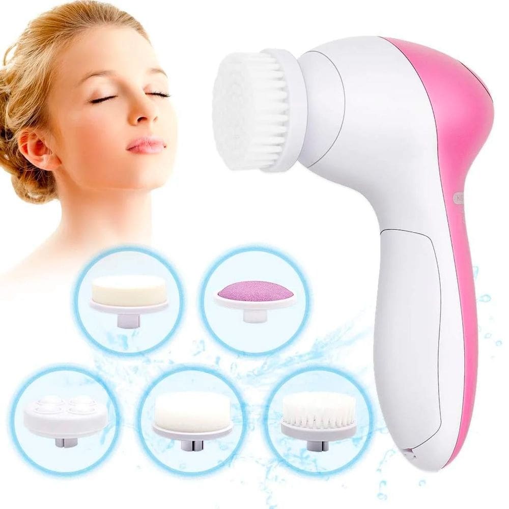 Aparelho 5 Em 1 Facial Elétrico Esfoliante Massageador