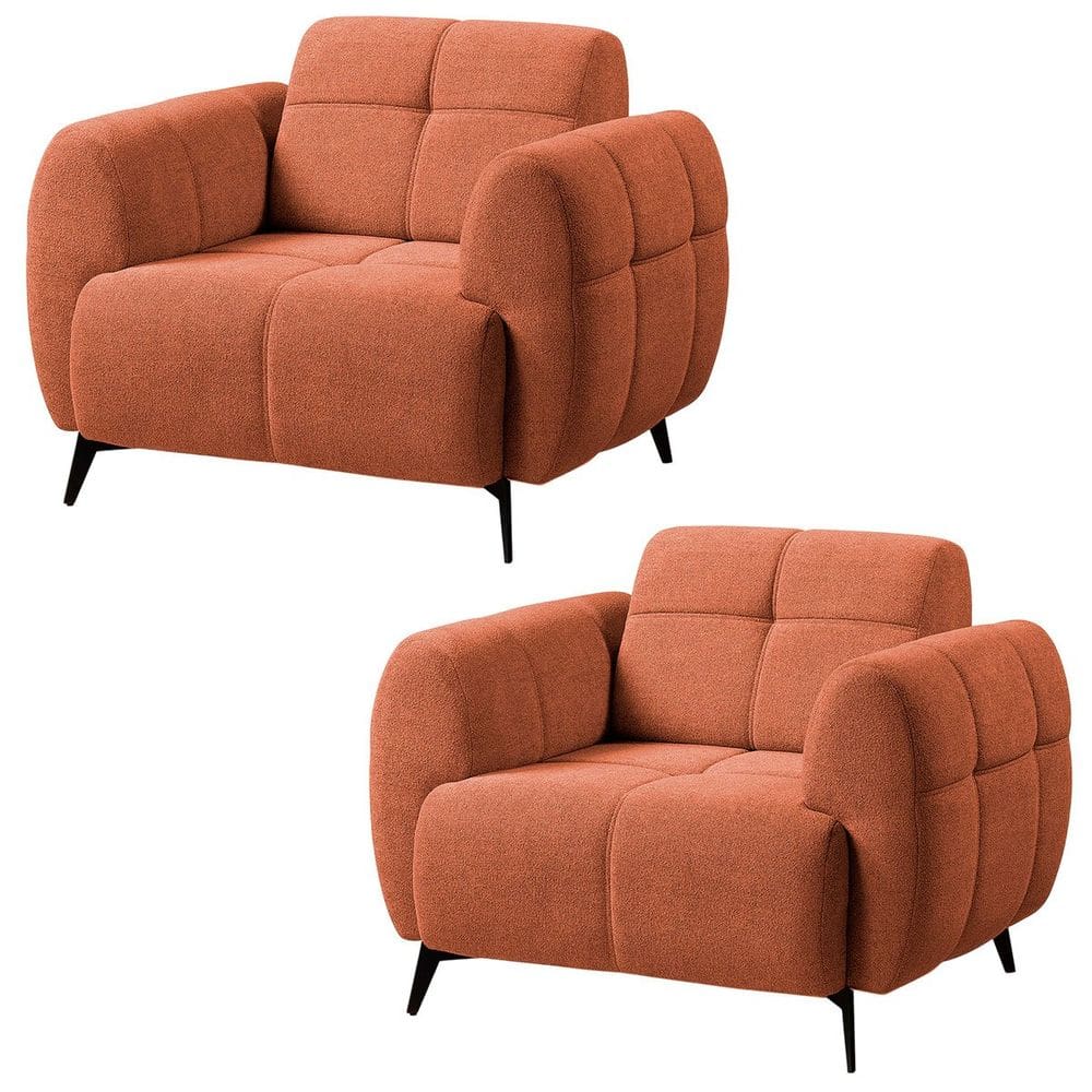 Kit 2 Poltronas para Sala e Escritório Decorativa Kania