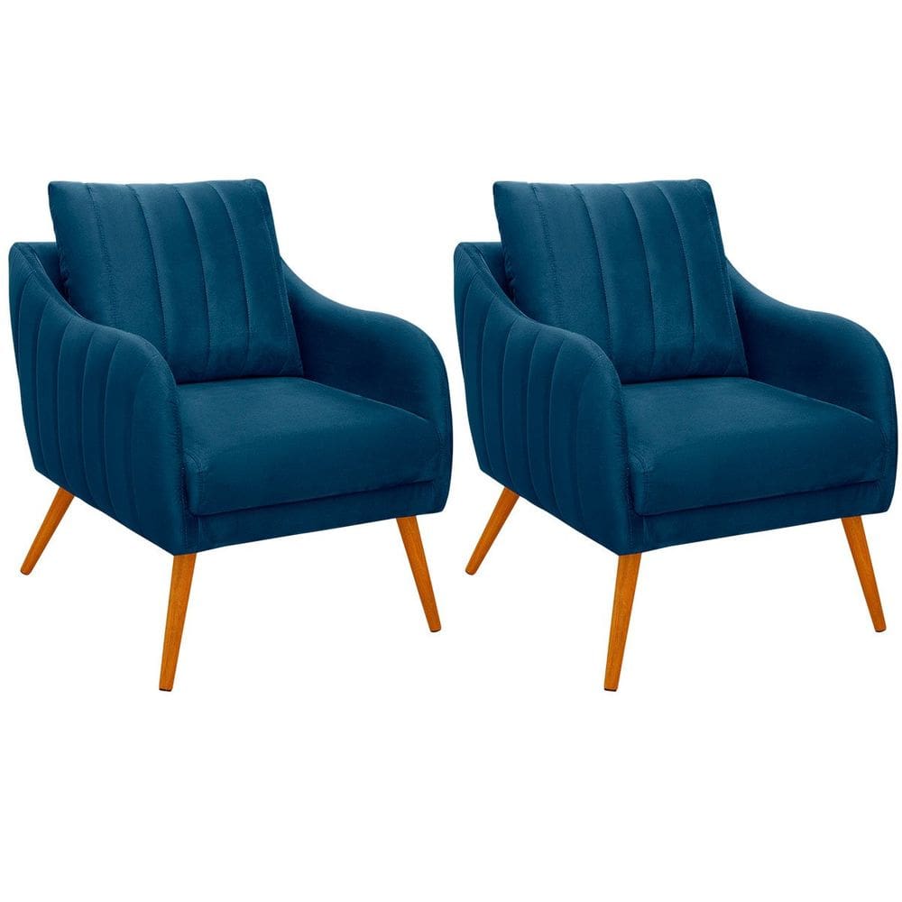 Kit 2 Poltronas para Sala e Escritório Decorativas Síria