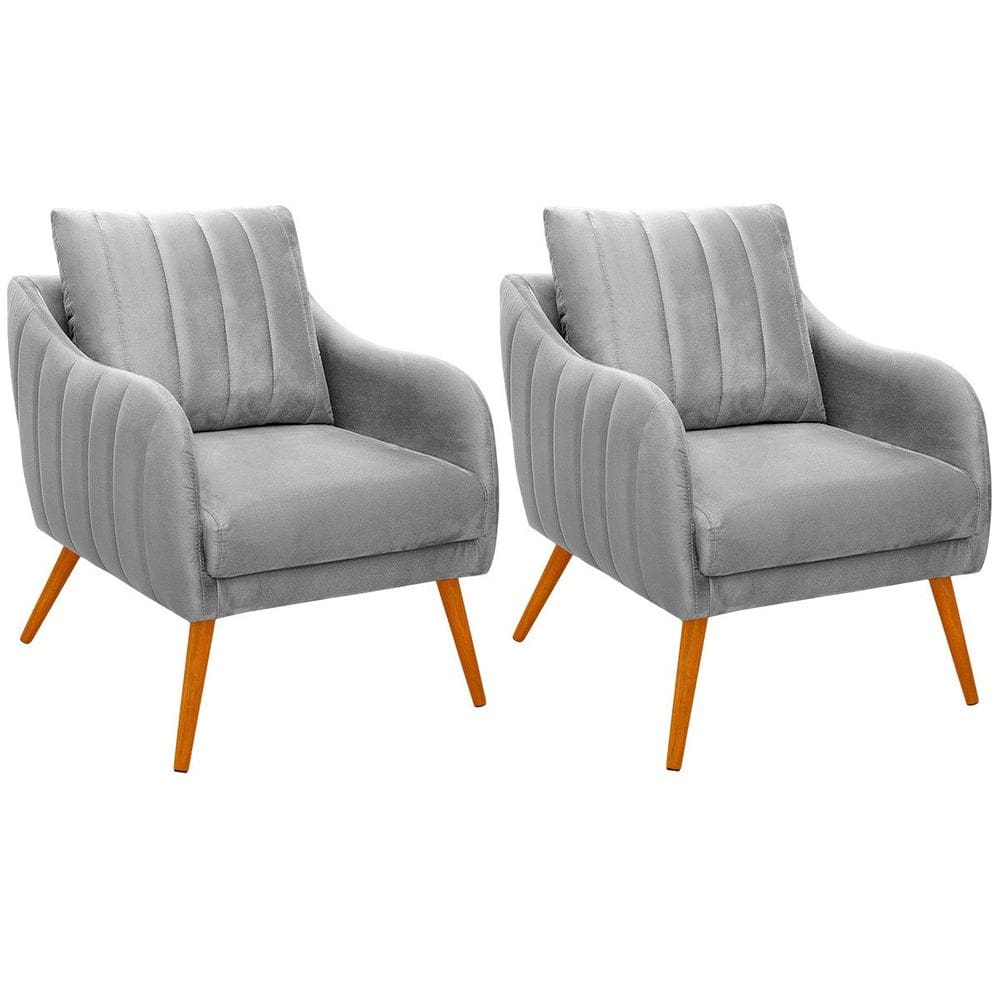 Kit 2 Poltronas para Sala e Escritório Decorativas Síria