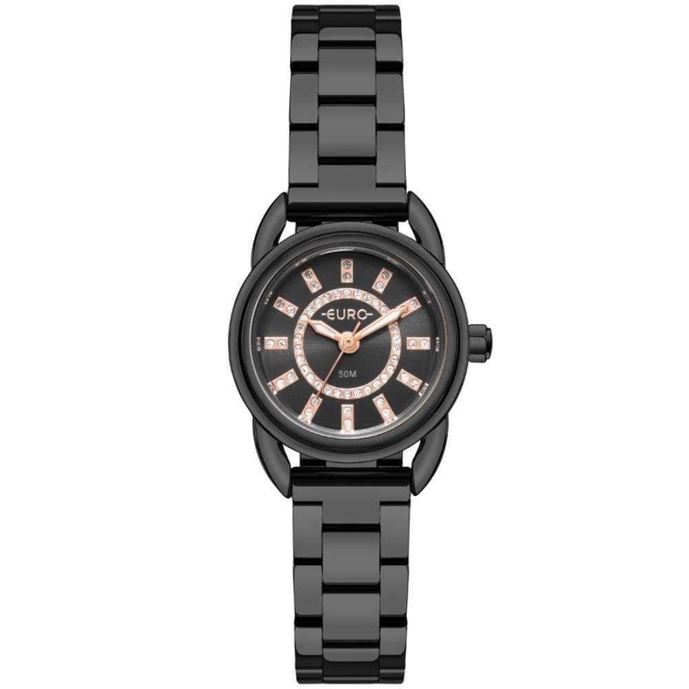 Relógio Euro Feminino Ref: Eu2036Yvj/4P Casual Black
