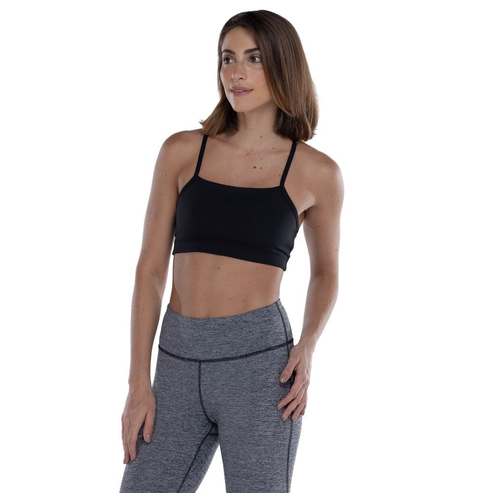 Top Fitness sem Bojo Puma Baixa Sustentação Favorite Low Impact BRA Adulto